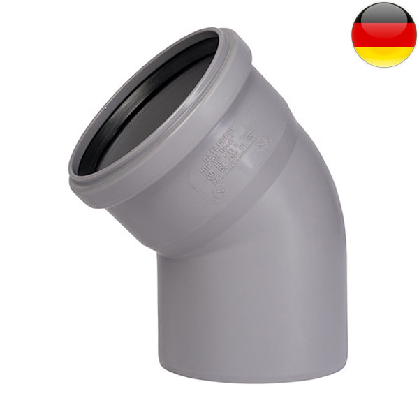 Отвод канализационный 45°