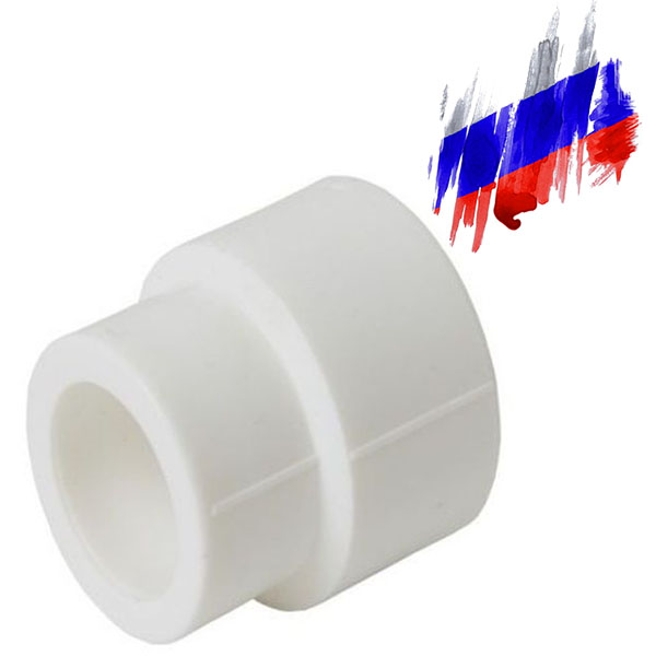 Муфта переходная PPR white Муфта переходная PPR white